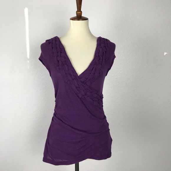 Anthropologie Tops - Anthropologie C. Keer Stretch Knit Ruched Top